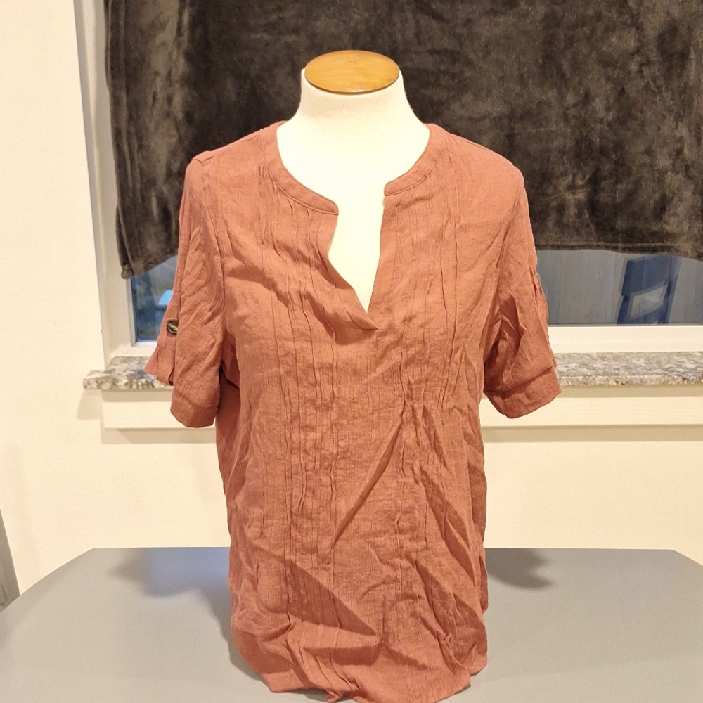 Salmon/Coral tunic top